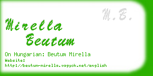 mirella beutum business card